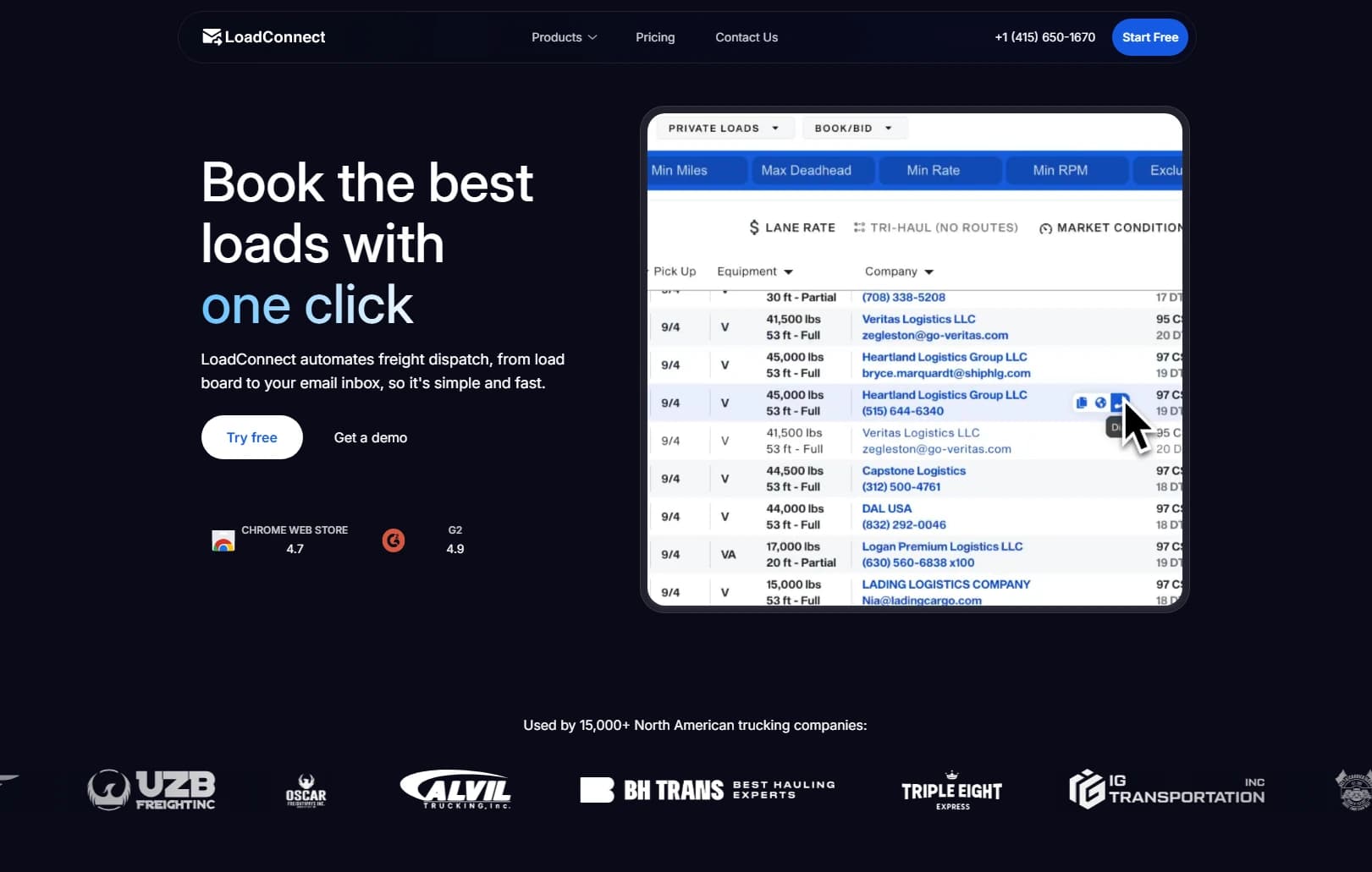 LoadConnect Extension